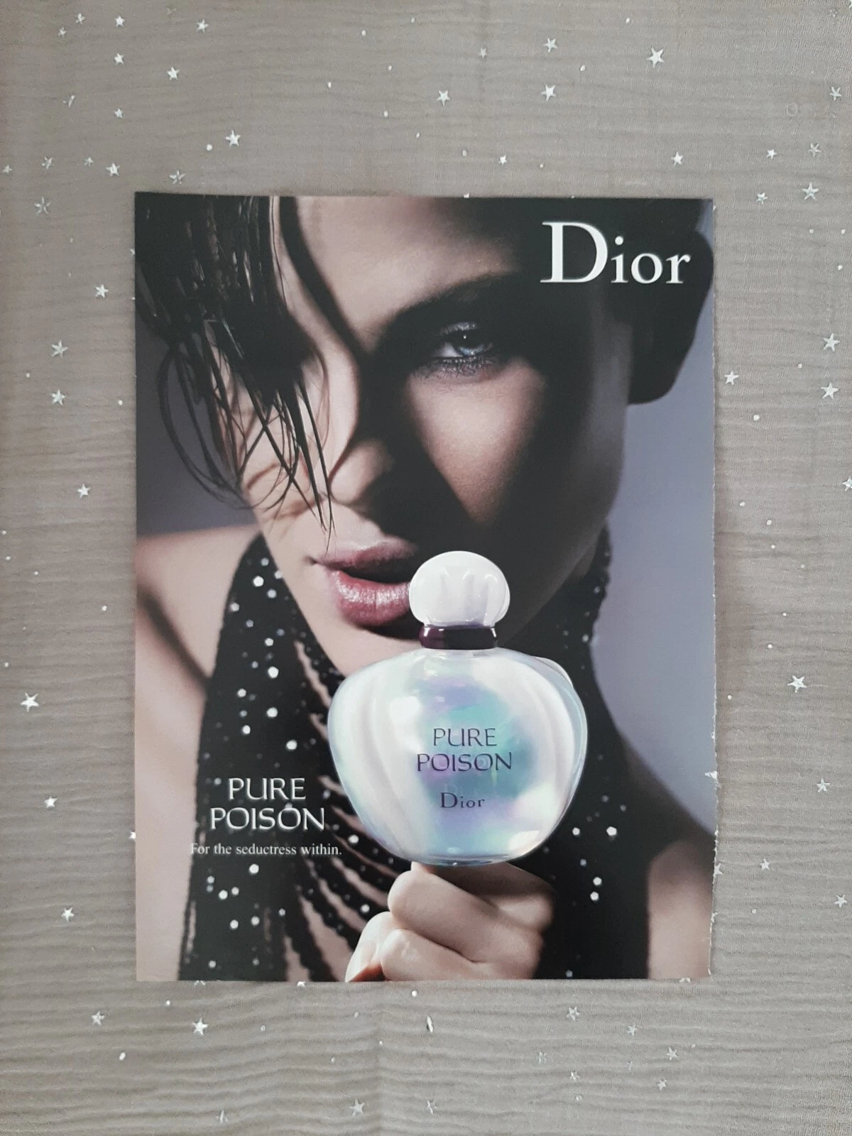 Publicité papier Parfum. Perfume Ad C. Dior pure Poison de 2004 Ang
