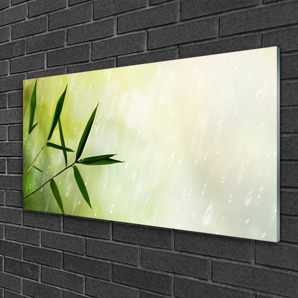 Tableau sur verre 100x50 cm Floral anti-poussière pour mur sans éclat