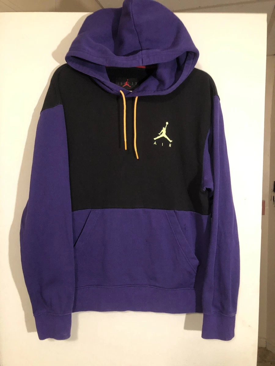 Vintage Y2K Air Jordan Hooded Sweatshirt Small Purple Black Neon Green  Jumpman | eBay