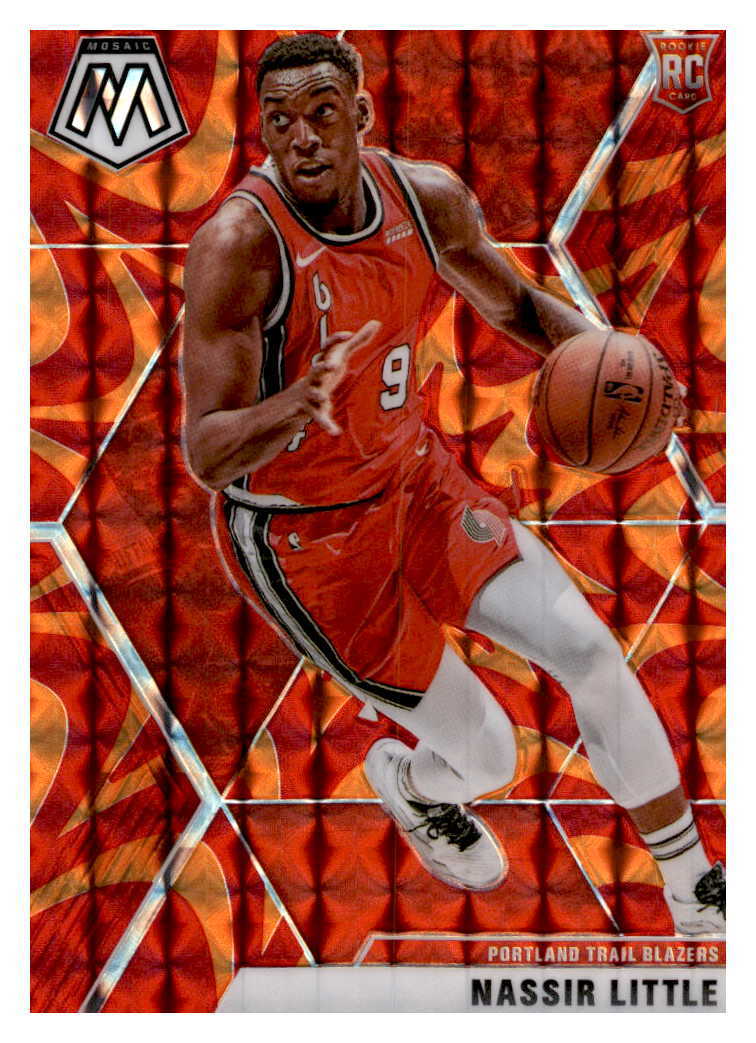 2019 Panini Mosaic Reactive Orange Nassir Little 247