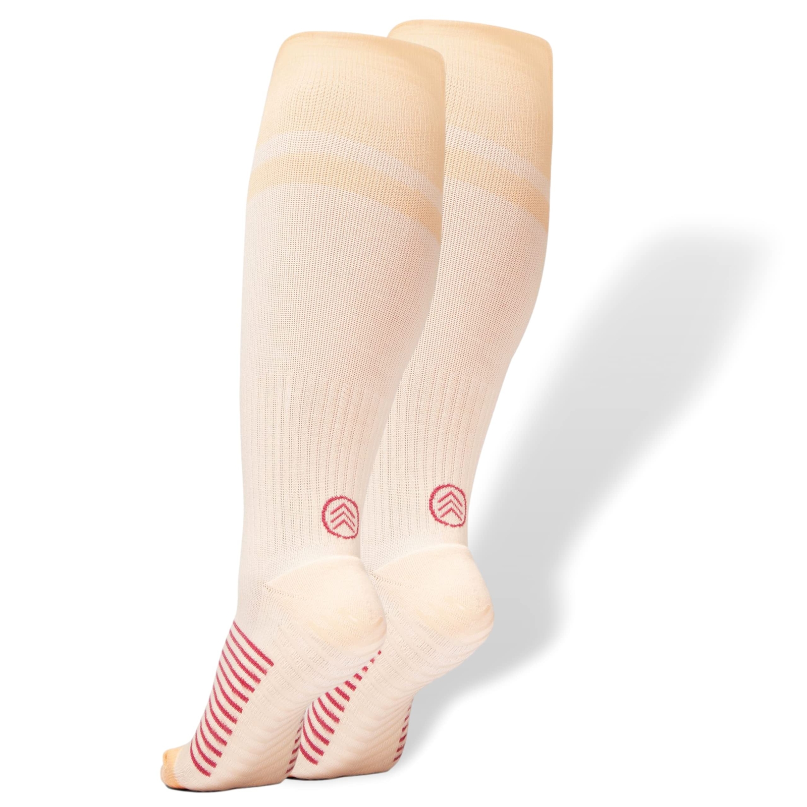 Compression Socks with Grips for Women & Men - 15-20mmHg - Knee High Non-slip...-image