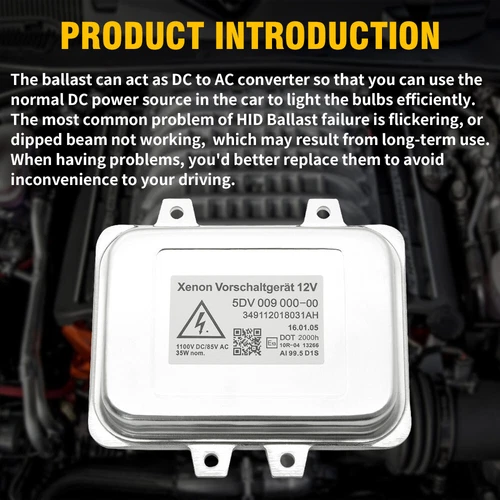 2 X For 2007-2013 Cadillac Escalade Xenon HID Headlight Ballast Bulb D1S Igniter - Bild 3 von 12