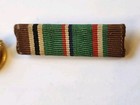 WW2 Original ETO Ribbon Bar & Rupture Duck Honorable Discharge Button Pin Lot — photo 2