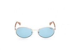 Guess GU8235 32V Brown Gold Sunglasses Plastic Round Frame 57-19-140 GU8235