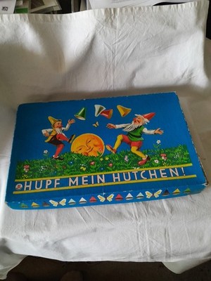 Hüpf mein Hütchen Spiel altes Hütchenspiel in Original Schachtel Alte Version