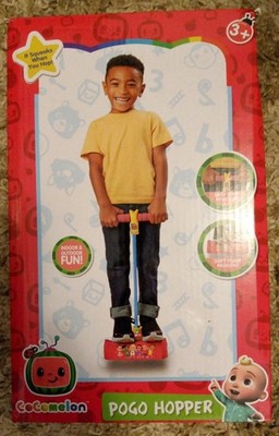 CoComelon Indoor & Outdoor Fun Pogo Hopper Squeaks Soft Foam Stretchy Bungees