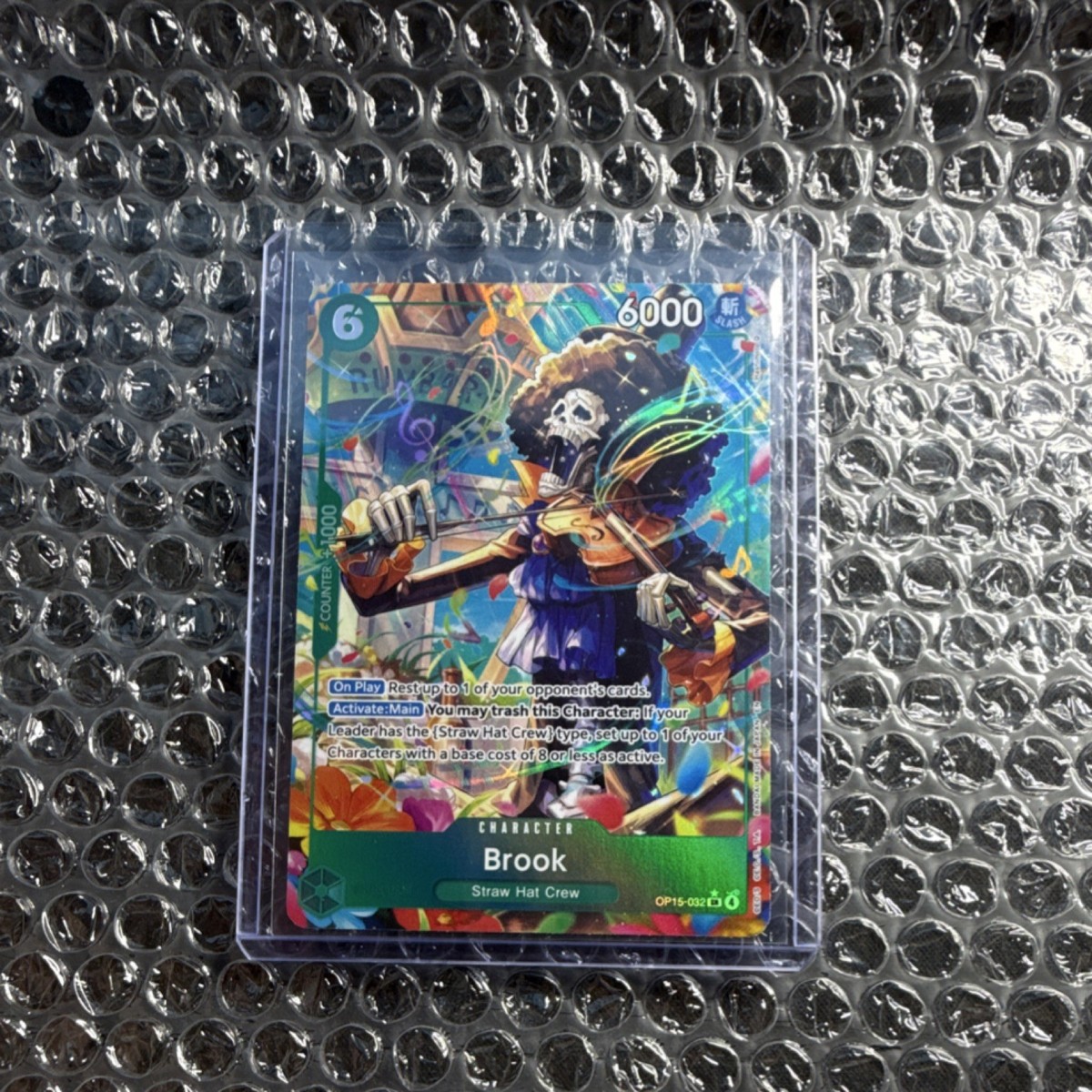 One Piece Brook Character Card SR 6000 Power OP15-032 | eBay