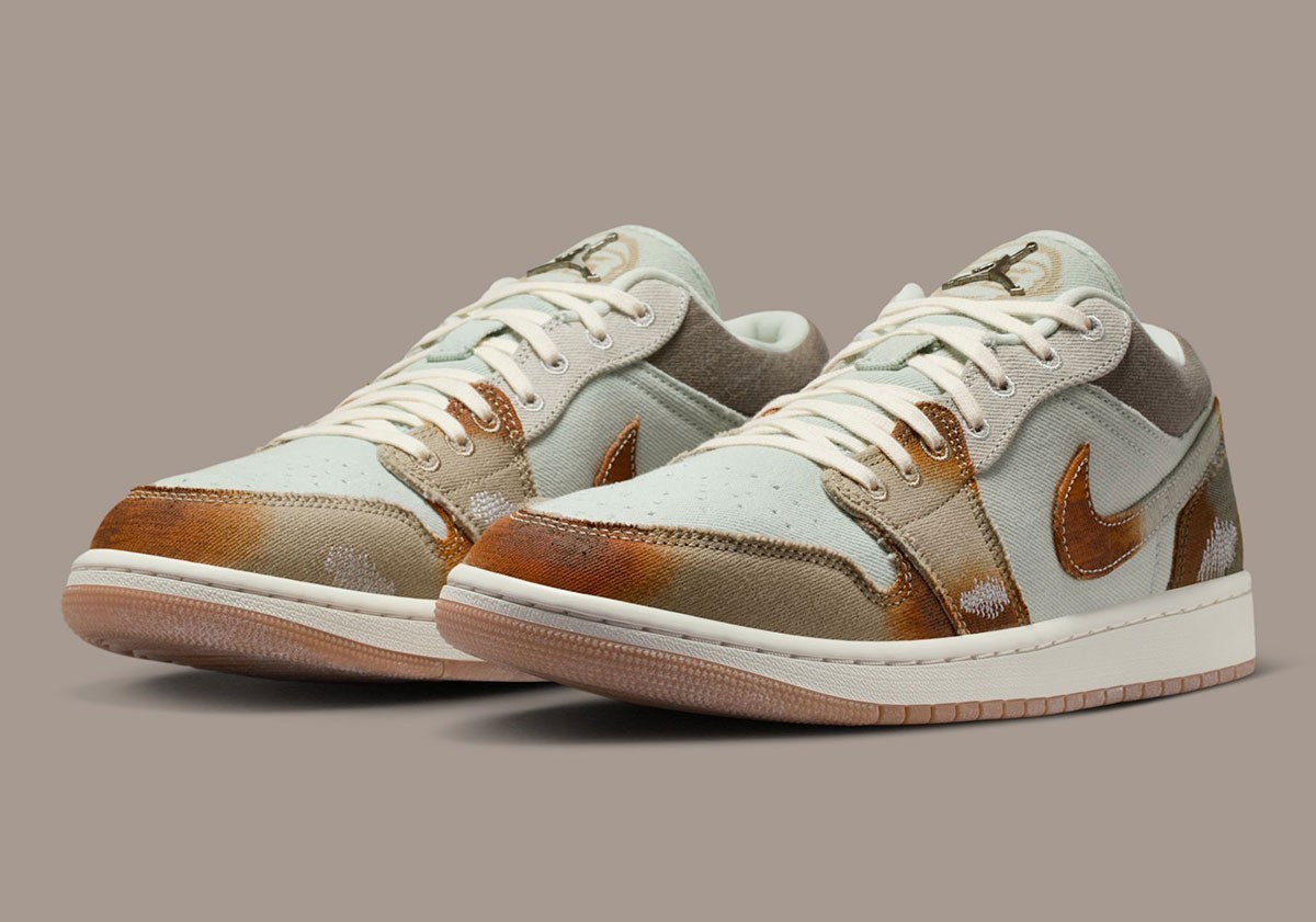 Nike Air Jordan 1 Low SE Multi-Color Sail Mens Sports Sneaker IM6664-991