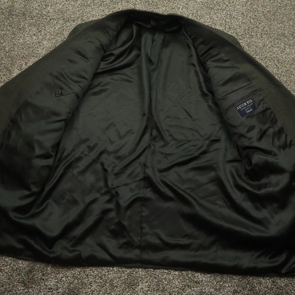 Blazer Austin Reed Para Hombre 48L Gris Marrón Lana a Cuadros Abrigo Deportivo Dillard's Foto 4 de 4