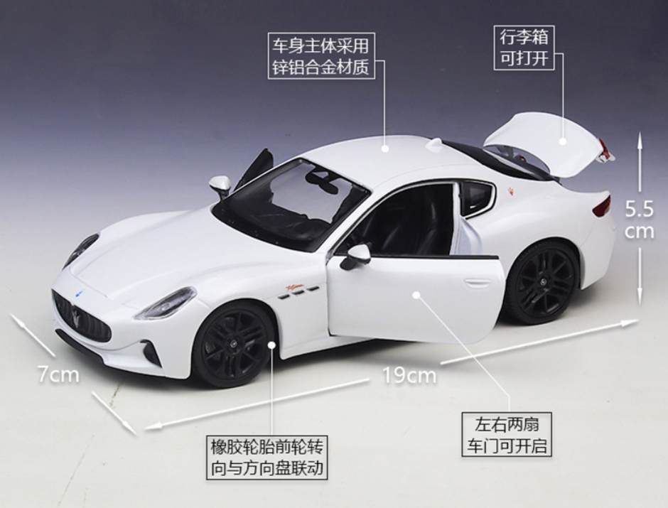 Maserati Granturismo Folgore 1:24 Scale Diecast Car Welly Model