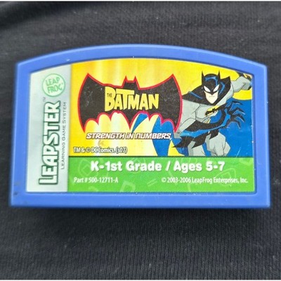 LeapFrog Leapster The Batman Strength in Numbers Game Cartridge K-1st Grade 5-7