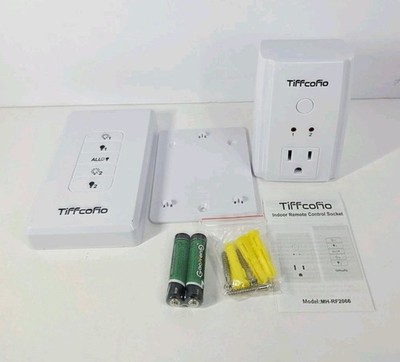 Remote Contorl Outlet Plug Indoor Wireless Wall Light Switches 100 FT Range 