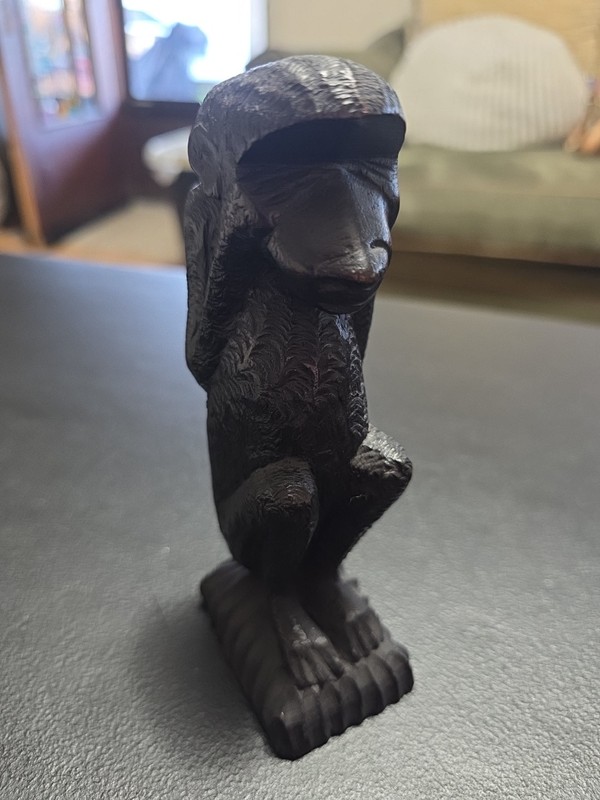 Vintage See No Evil Wood Carved The Wise Monkeys In Mint Cond