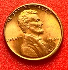 1946-D Lincoln Wheat Cent Penny GEM RED BU From an Original Bank Roll
