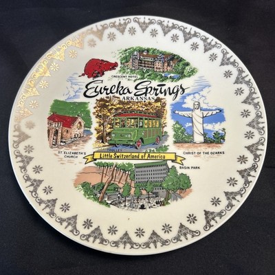 Vintage Eureka Springs, Arkansas 7'' Collector Plate - Fast Shipping 