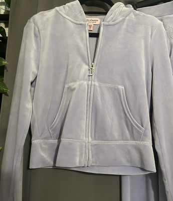 Juicy Couture Light Purple Velour Tracksuit Set Hoodie & Pants Women's Size S