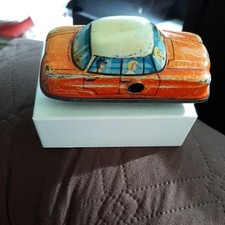 Vtg Technofix GE 1960 Tin Wind Up Mercedes Car Made in West Germany