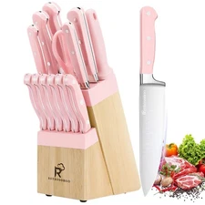 Kitchen Knife Set 14-Piece Chef Cutlery High Carbon Stainless Steel Razor-Sharp