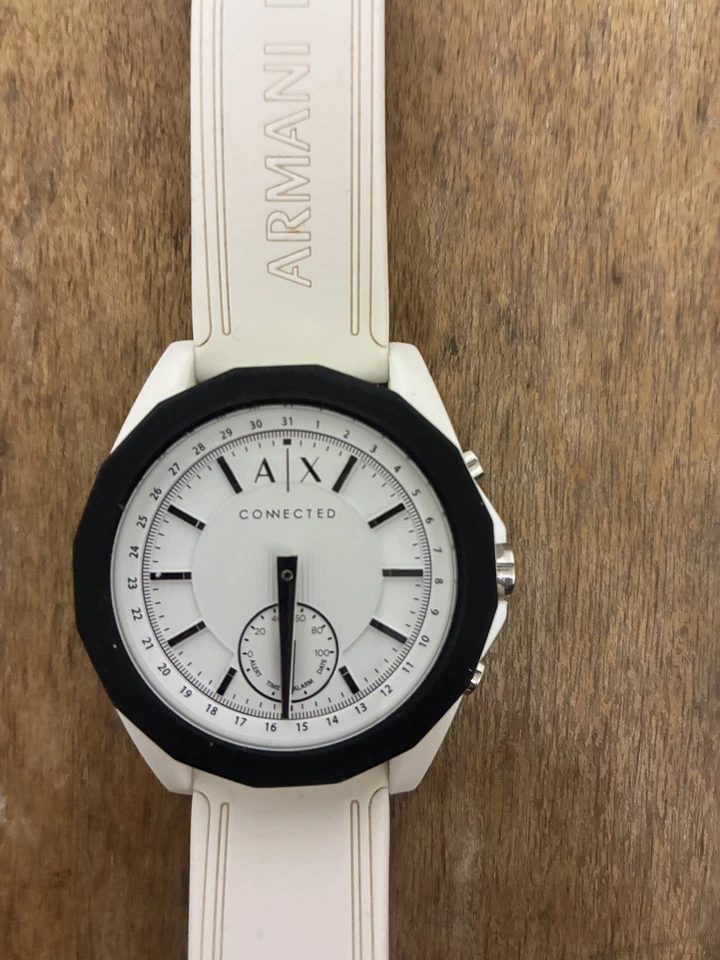 Reloj inteligente Armani Exchange AXT1000 unisex para hombre y mujer híbrido conectado blanco Foto 4 de 4