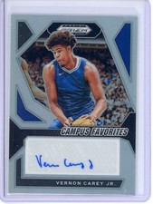 Vernon Carey Jr. Signatures Prizms Silver 2024 Panini Prizm Draft Picks #CFS-VCJ