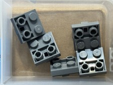 LEGO Parts - Dark Bluish Gray Plate 2 x 2 with Bar on Bottom - No 5066 - QTY 5