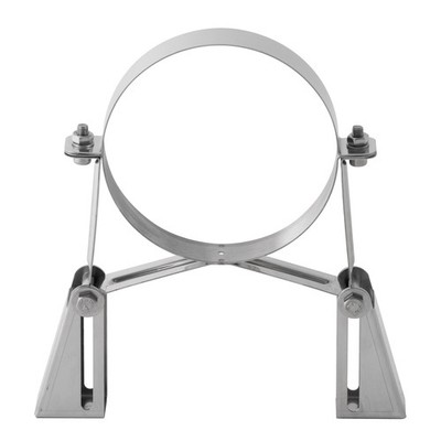 Edelstahlschornstein 130mm Wandhalter starke Ausführung SSL2
