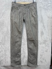 Rag & Bone Jeans Men's 29 Grey Raw Fit 2 Slim Faded Light Wash Denim Made in USA