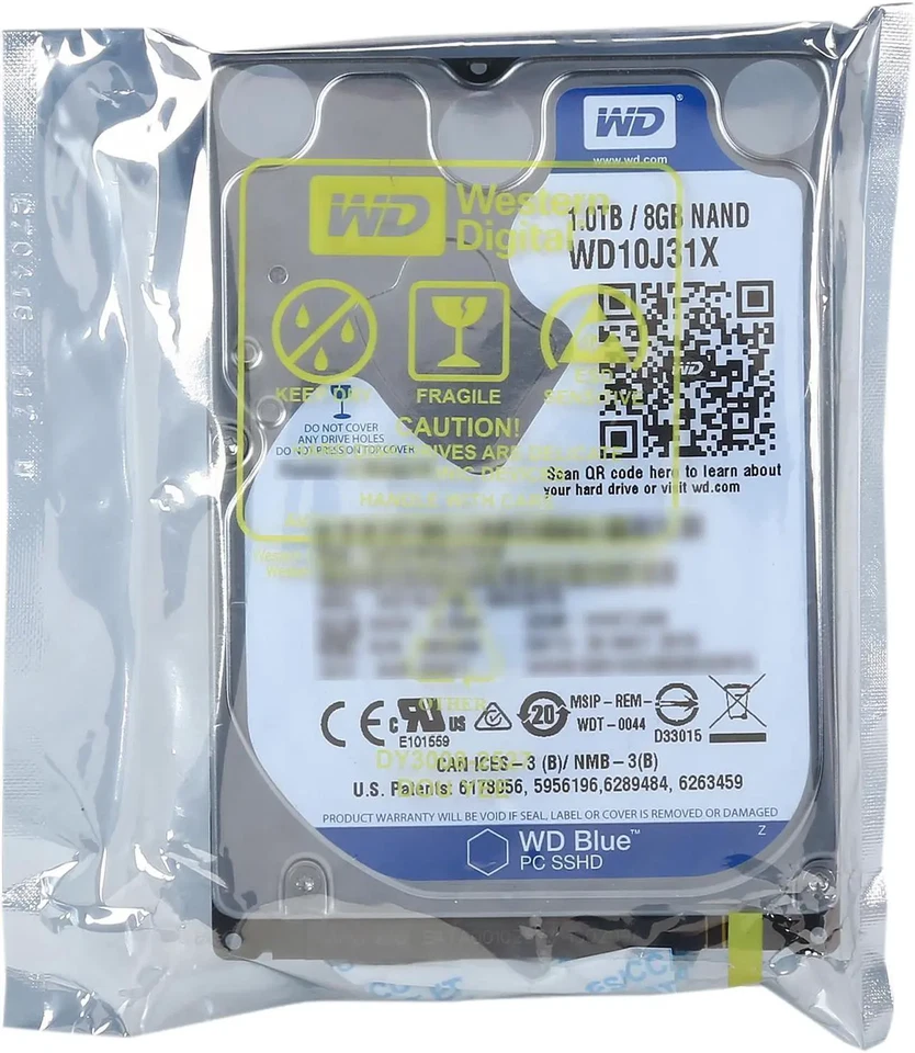 WD 1TB ‎SSHD Hybrid Drive 2.5" 8GB NAND Cache 9.5mm WD10J31X - Brand New Sealed - Image 2 of 4