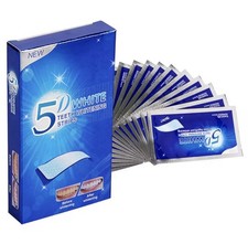 5D Teeth Whitening Strips 56Ct Sensitive Teeth Stain Removal New