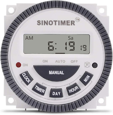 TM619 Timer Switch Digital LCD Power Timer Switch Weekly Programmable Thinner Mo