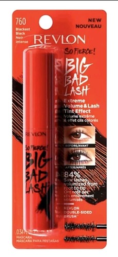 (5x) Revlon So Fierce! Big Bad Lash Extreme Volume & Lash, 760 Blackest Black - Picture 2 of 3