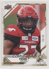 2019 Upper Deck CFL Gold 36/50 Tunde Adeleke #151 7ru