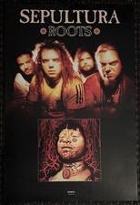 SEPULTURA Roots 24x36 record store promo post...