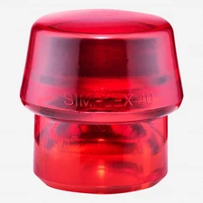 Halder Simplex Replacement Face Insert, Red Hard Plastic, 1.57"