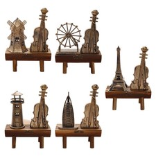 Miniature Wooden Model Ornament Crafts Vintage Style Photo Props Wood Toy for