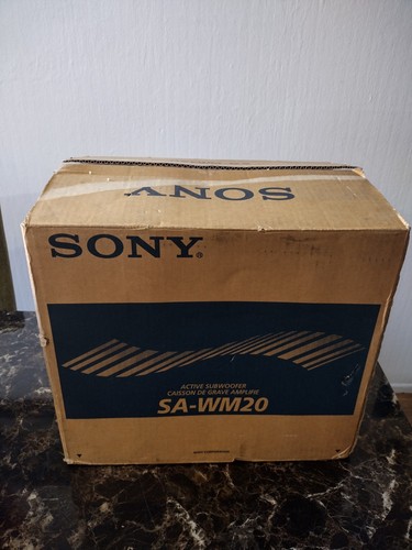 Sony SA-WM20 50W RMS Powered Active Subwoofer 28Hz-200Hz 8" Woofer Check Pics 