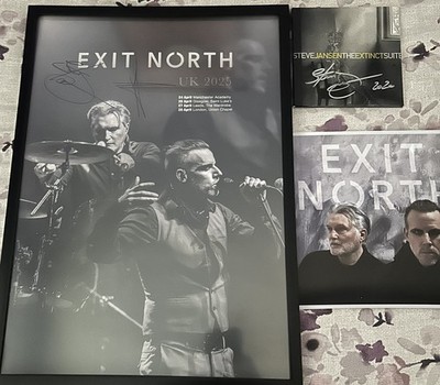 Steve Jansen Thomas Feiner EXIT/NORTH Signed Bundle   Japan Sylvian Related  