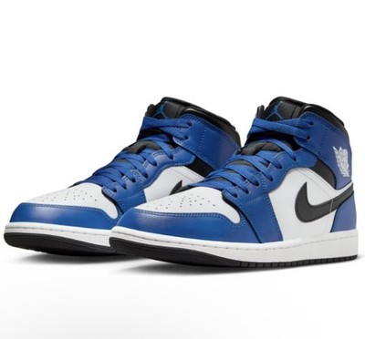 *NEW* Men NIKE AIR JORDAN 1 MID GAME ROYAL / BLACK-WHITE (DQ8426-402)  