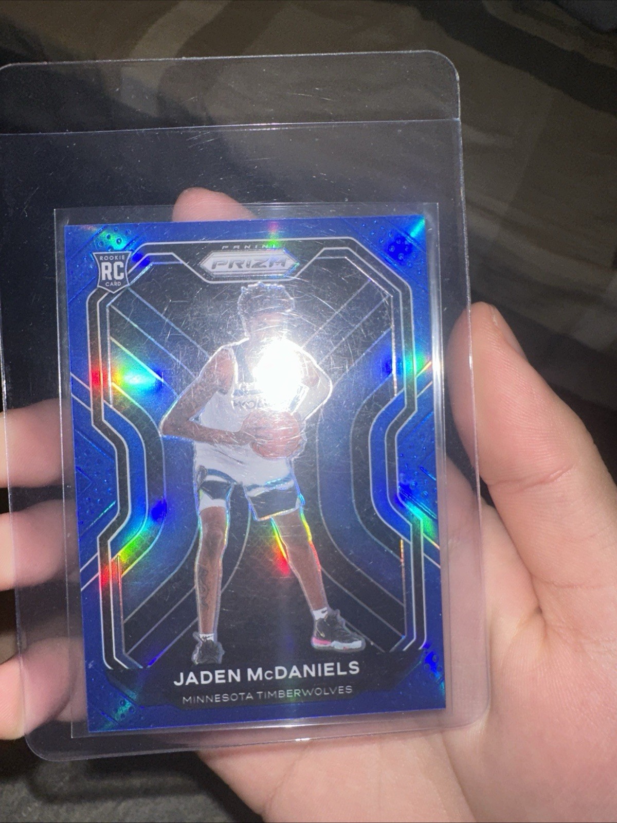 2020-21 Panini Prizm - Jaden McDaniels #277 Blue Prizm /199 (RC)