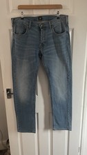 Lee Jeans - W32 L32   Light Blue Straight Fit   Classic Everyday Denim