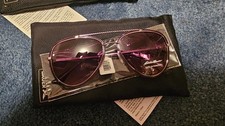 NIB Eddie Bauer Pink Aviator Sunglasses Discontinued Model New Unworn