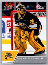 #28 Benjamin Gaudreau 2022-23 Upper Deck CHL Sarnia Sting