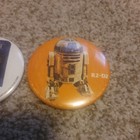 2-VTG 1977 ORIGINAL STAR WARS R2-D2 C-3PO 3" Button Pinback Pin Badge FACTORS FS — photo 3