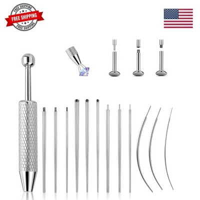 Piercing Taper Ball Grabber Tool for Changing Jewelry - 14G 16G 18G 20G Stain...