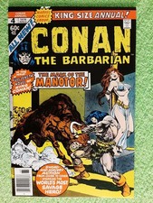 CONAN THE BARBARIAN ANNUAL #4 potential 9.6 or 9.8 Duty Free key bondage RD8049