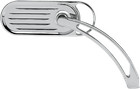 Arlen Ness Chrome Grooved Slingshot Front Handlebar Mirror Set fits Harley
