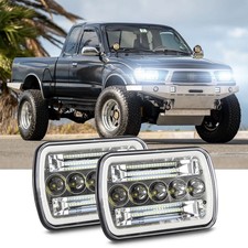 Pair 5x7 7x6 Led Headlights Hilo Beam For Toyota Tacoma For 4runner For Pickup