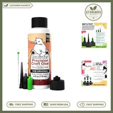 Precision Craft Glue 4 fl oz Archival Clear Drying Art Glu for Metal Paper wi...