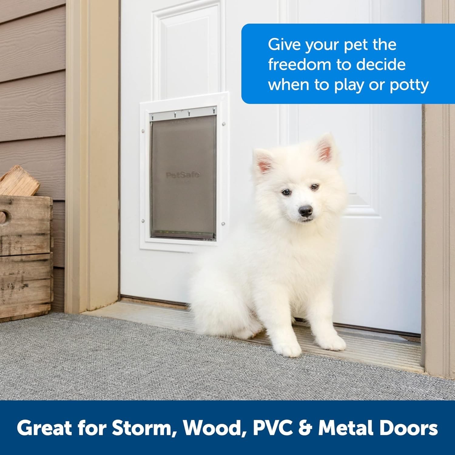 PetSafe Extreme Weather Pet Door – Large, Aluminum Frame, Triple Flap ...