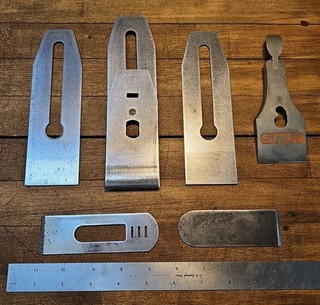Vintage STANLEY Plane Blades Irons Lever Cap for #4 & #5 & Block Planes Lot ☆USA
